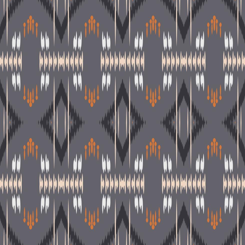 Motif ikat damask seamless pattern digital vector design for Print saree Kurti Borneo Fabric border brush symbols swatches designer