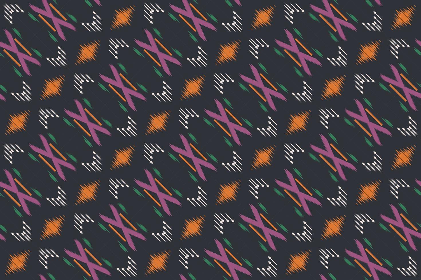 Batik Textile Motif ikat diamond seamless pattern digital vector design for Print saree Kurti Borneo Fabric border brush symbols swatches designer