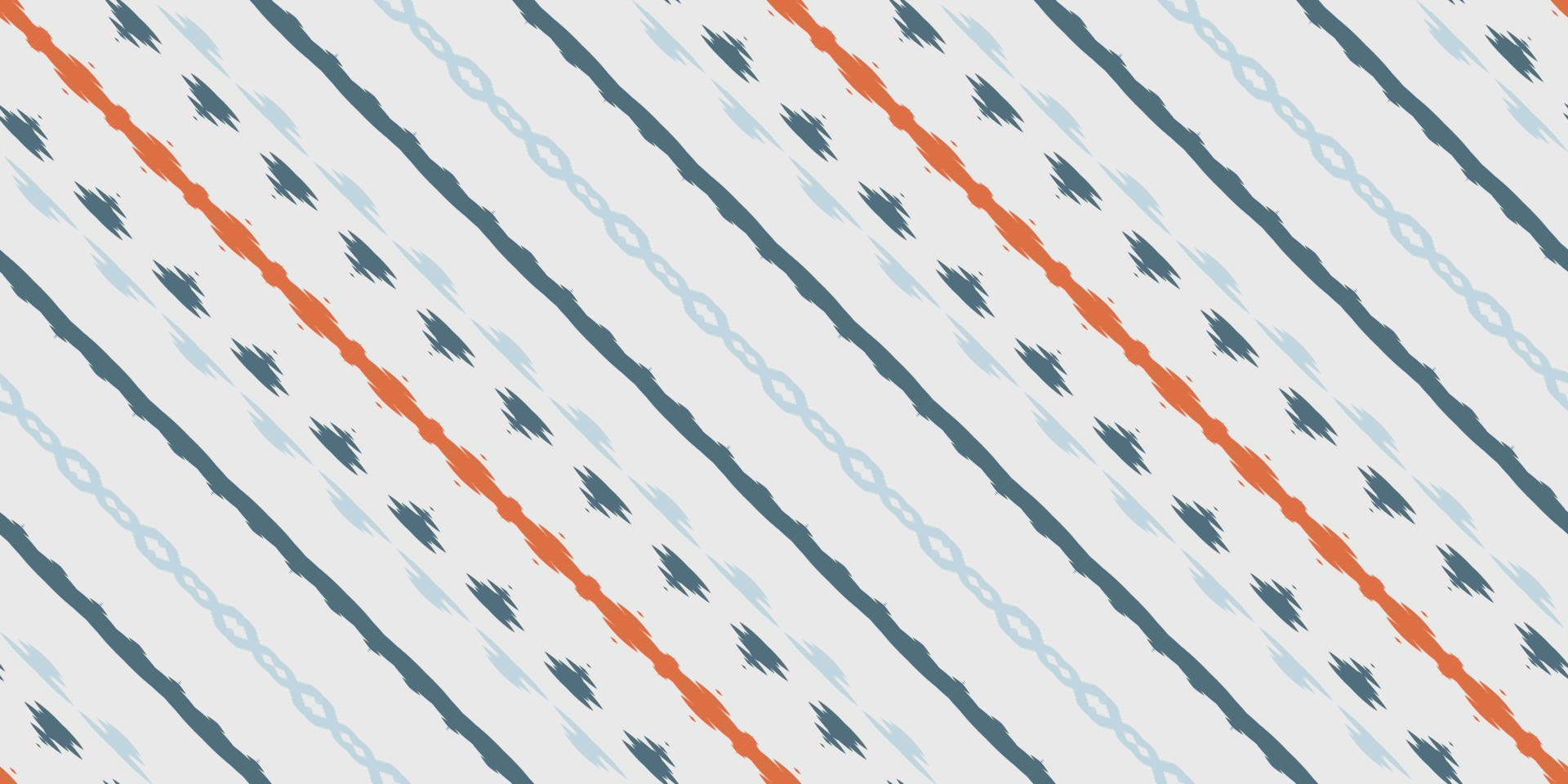 Ikat print batik textile seamless pattern digital vector design for Print saree Kurti Borneo Fabric border brush symbols swatches designer