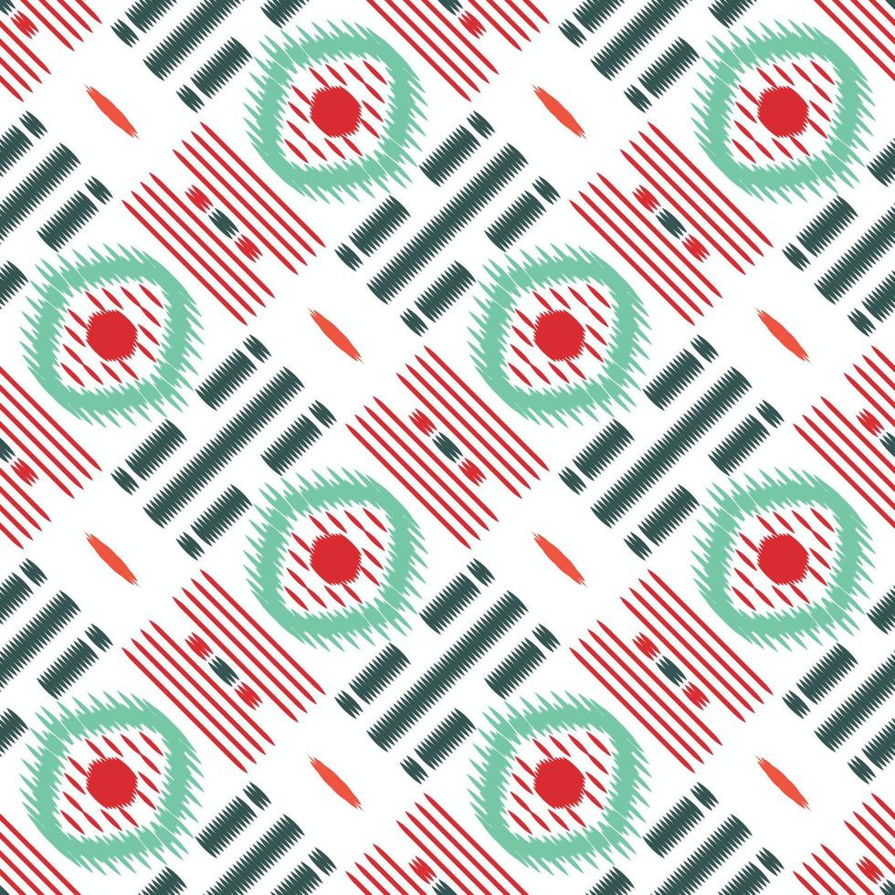 Ethnic ikat triangle batik textile seamless pattern digital vector design for Print saree Kurti Borneo Fabric border brush symbols swatches party wear