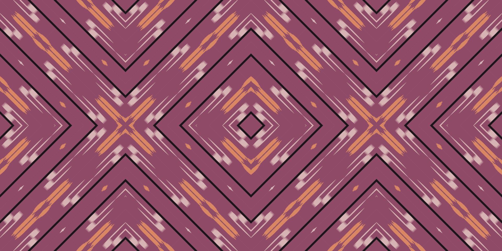 Ikat diamond tribal background Seamless Pattern. Ethnic Geometric Ikkat Batik Digital vector textile Design for Prints Fabric saree Mughal brush symbol Swaths texture Kurti Kurtis Kurtas