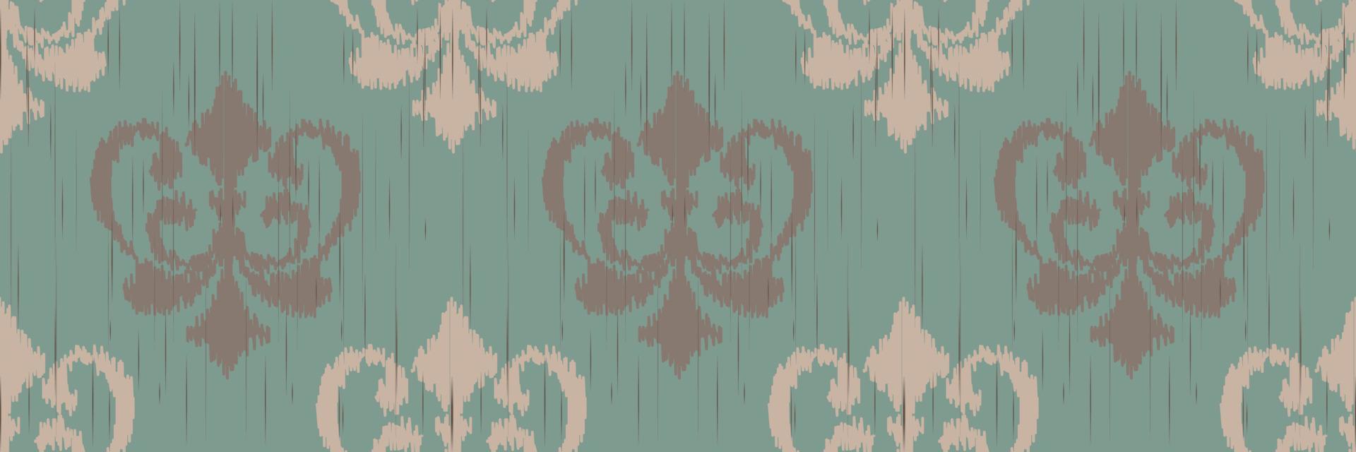 Ikat Damask Scandinavian embroidery, ikat seamless tribal abstract, Fashion pattern Digital textile Asian Design ancient art for Prints Fabric saree Mughal Swaths texture Kurti Kurtis Kurtas vector