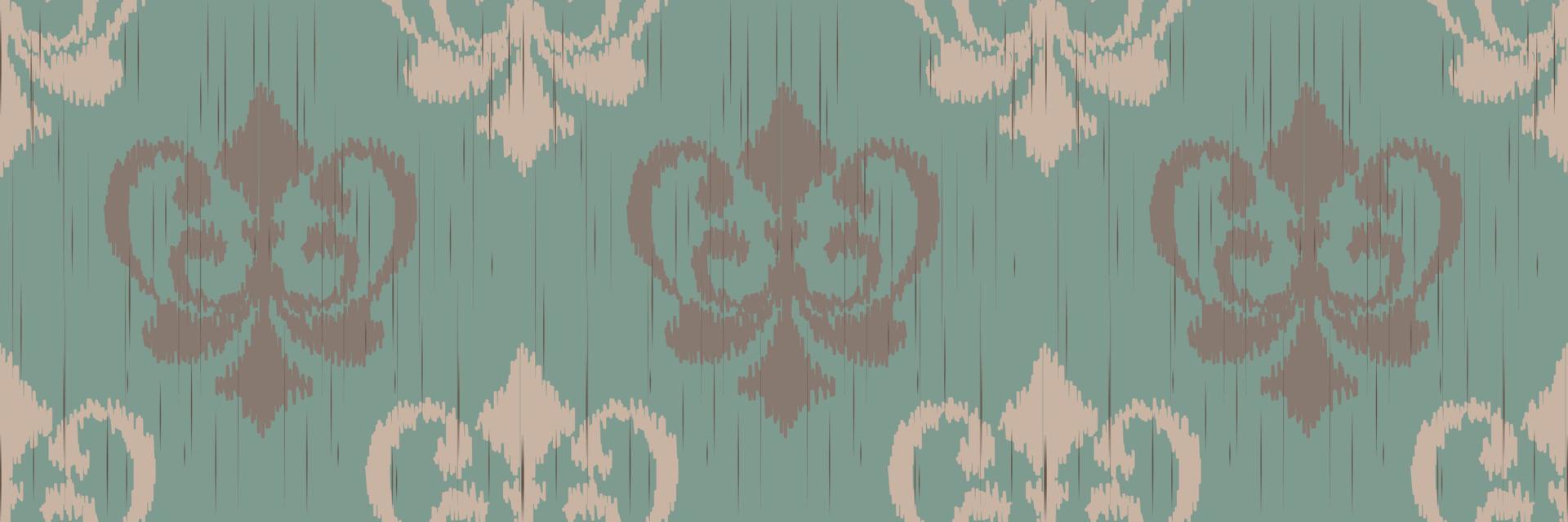 Ikat Damask Scandinavian embroidery, ikat seamless tribal abstract, Fashion pattern Digital textile Asian Design ancient art for Prints Fabric saree Mughal Swaths texture Kurti Kurtis Kurtas vector