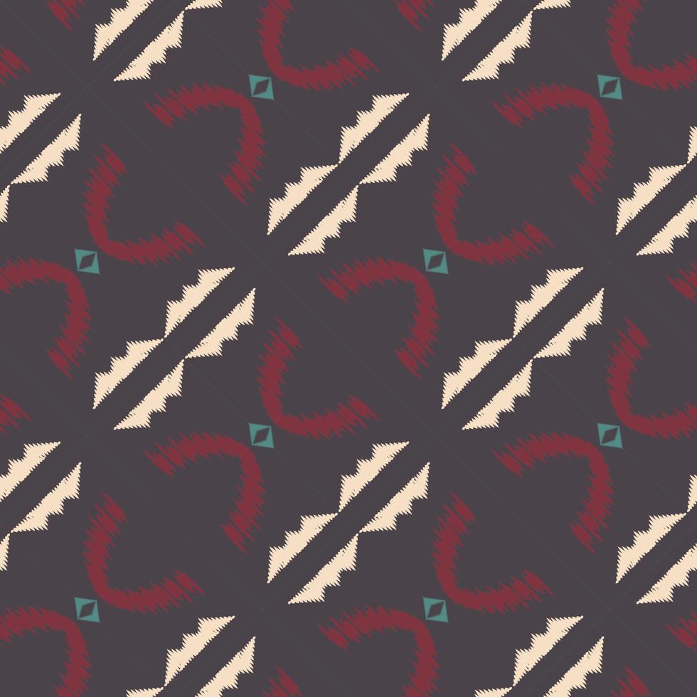 Batik Textile ikat diamond seamless pattern digital vector design for Print saree Kurti Borneo Fabric border brush symbols swatches designer