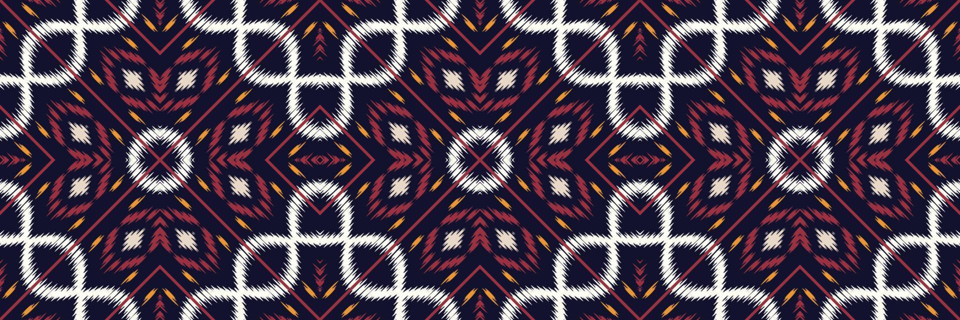 Batik Textile ikat vector seamless pattern digital vector design for Print saree Kurti Borneo Fabric border brush symbols swatches stylish