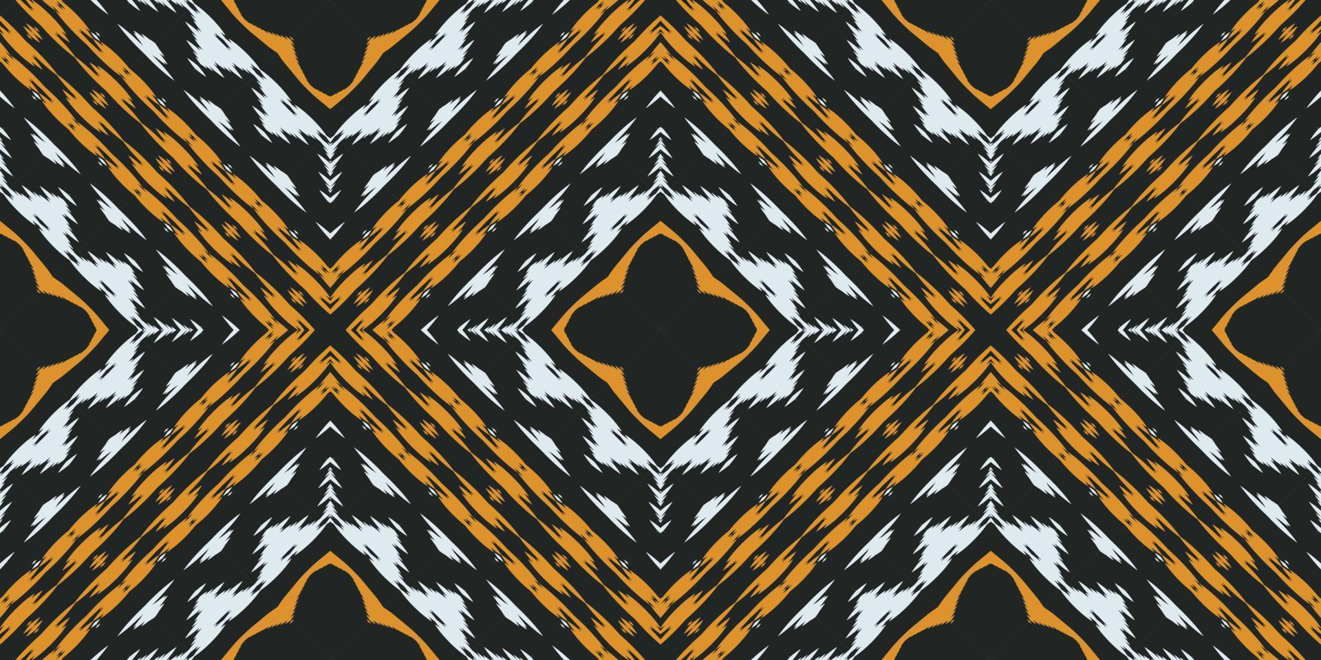Motif African ikat batik textile seamless pattern digital vector design for Print saree Kurti Borneo Fabric border brush symbols swatches designer