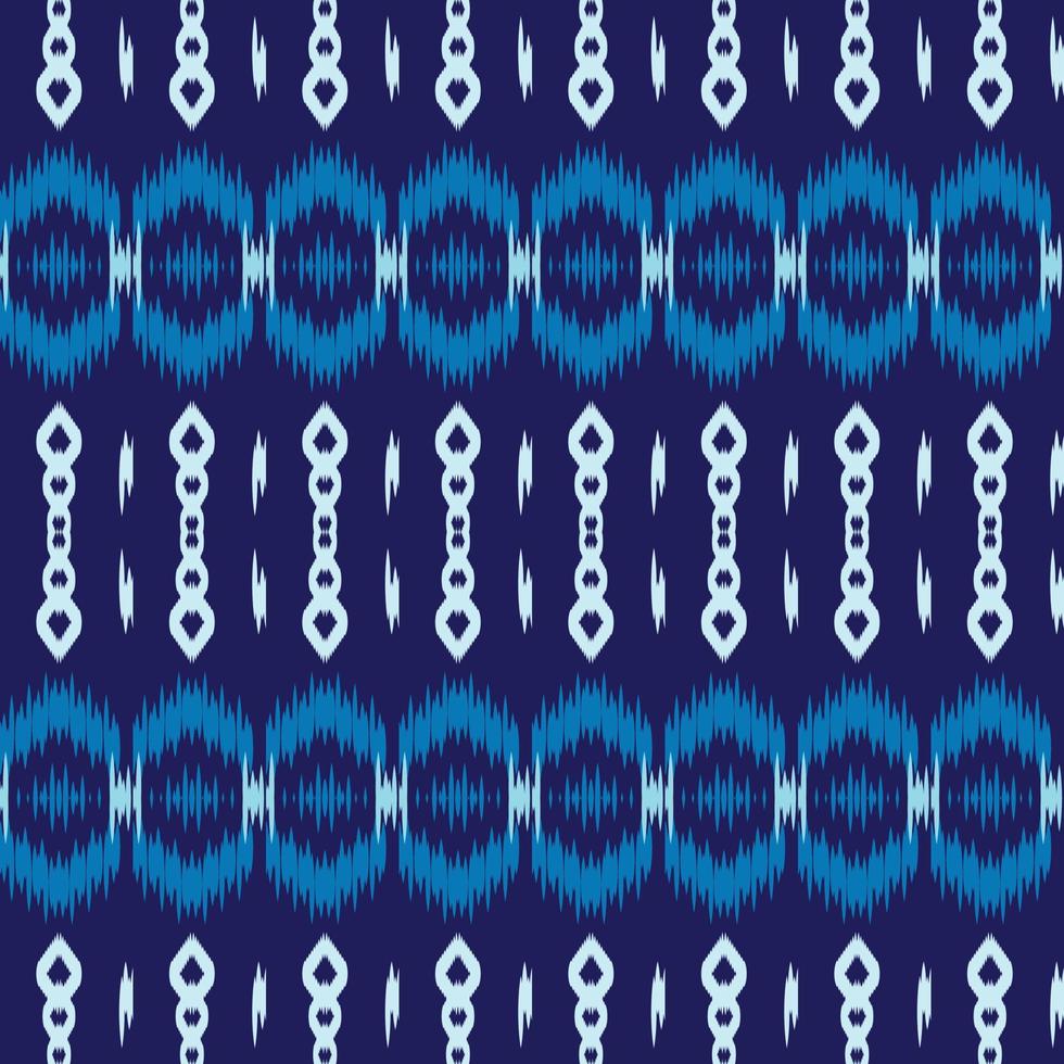 Motif ikat texture seamless pattern digital vector design for Print saree Kurti Borneo Fabric border brush symbols swatches designer
