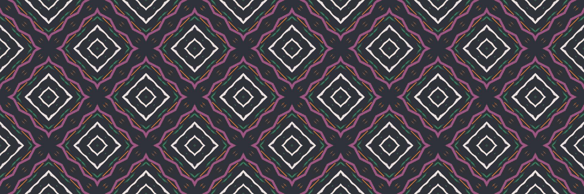 Batik Textile ikat chevron seamless pattern digital vector design for Print saree Kurti Borneo Fabric border brush symbols swatches designer