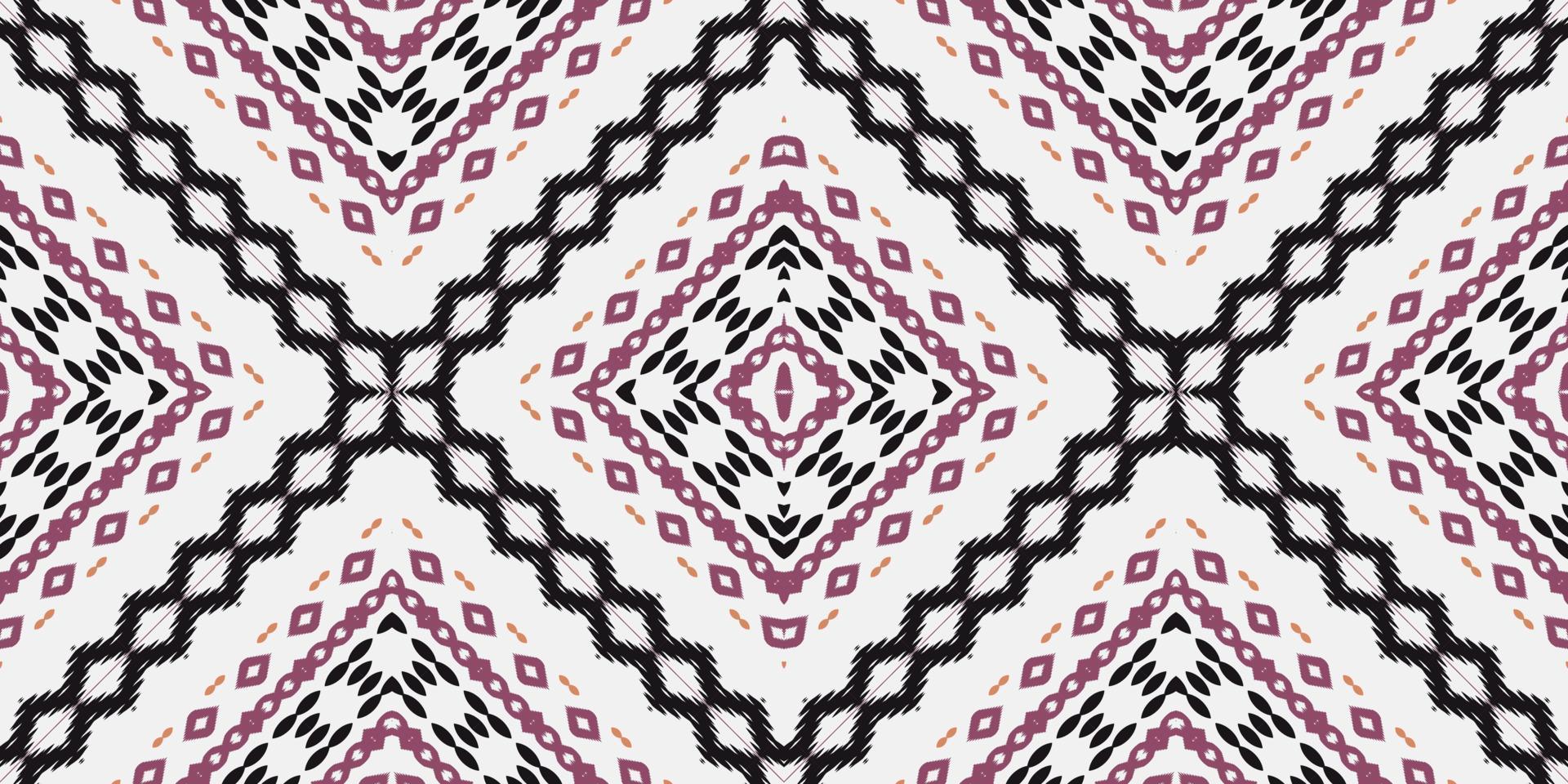 Ikkat or ikat stripe batik textile seamless pattern digital vector design for Print saree Kurti Borneo Fabric border brush symbols swatches cotton