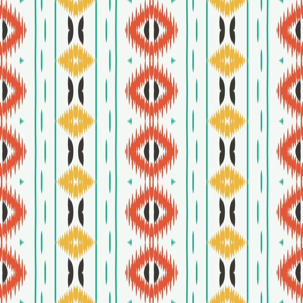 Batik Textile Ethnic ikat flower seamless pattern digital vector design for Print saree Kurti Borneo Fabric border brush symbols swatches party wear