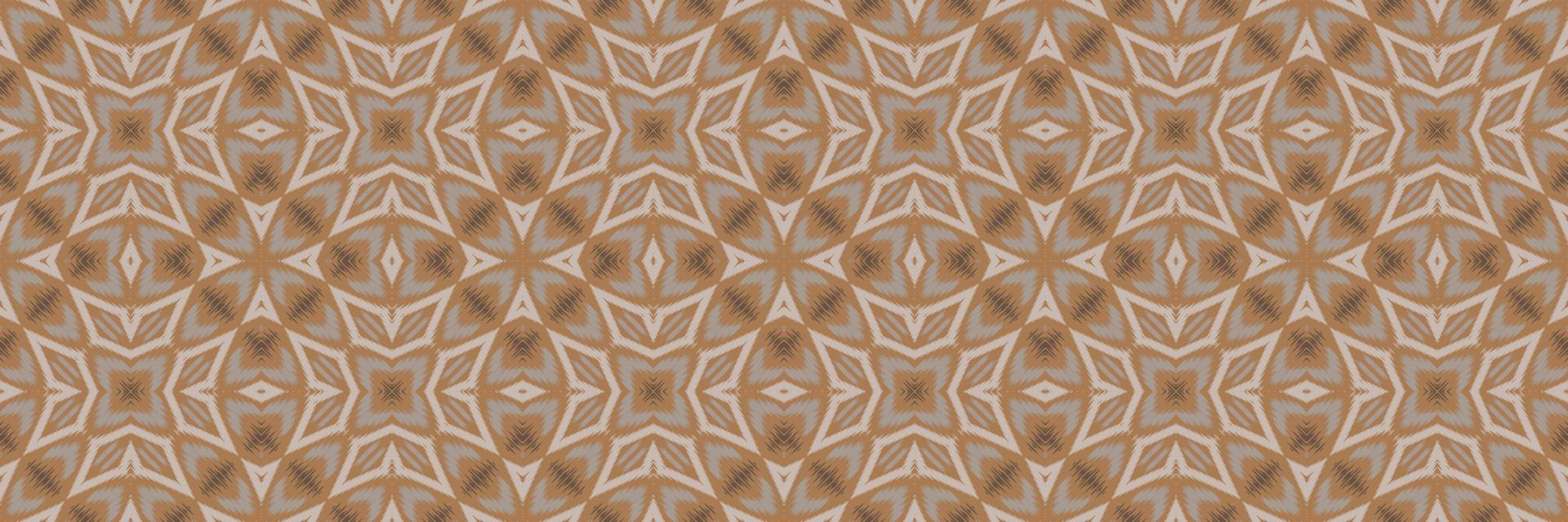 batik textil ikkat o ikat damasco patrón sin costuras diseño vectorial digital para imprimir saree kurti borneo borde de tela símbolos de pincel muestras con estilo vector