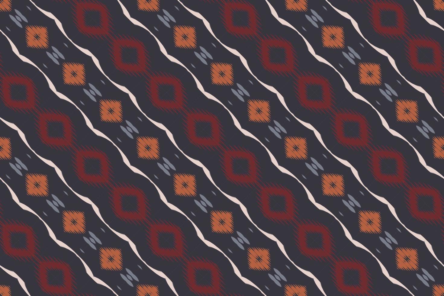Batik Textile Motif ikat diamond seamless pattern digital vector design for Print saree Kurti Borneo Fabric border brush symbols swatches designer