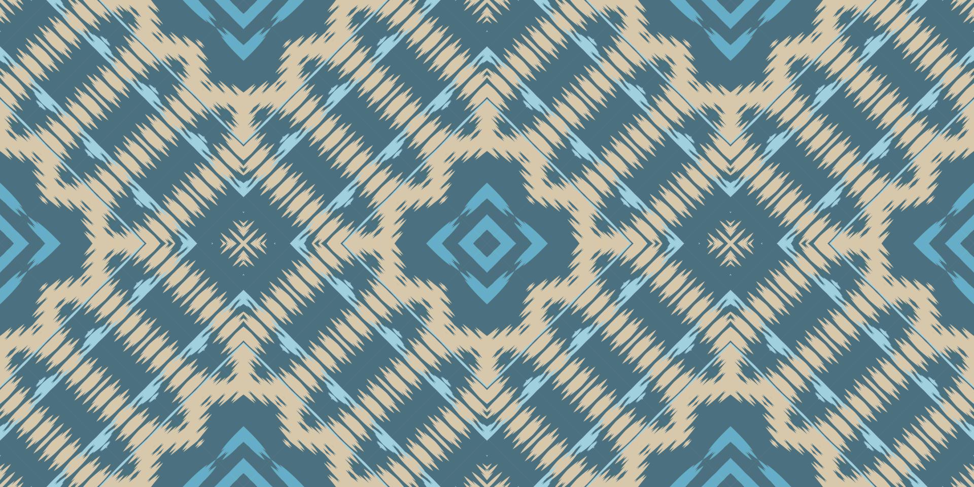 Motif ikat floral batik textile seamless pattern digital vector design for Print saree Kurti Borneo Fabric border brush symbols swatches designer