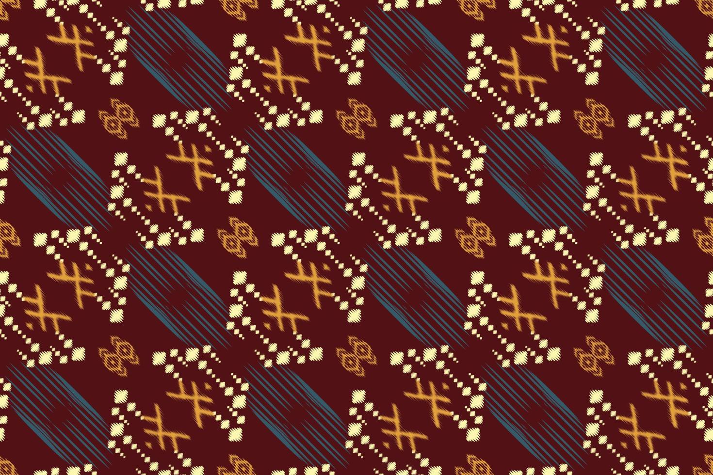 Batik Textile Ethnic ikat texture seamless pattern digital vector design for Print saree Kurti Borneo Fabric border brush symbols swatches designer