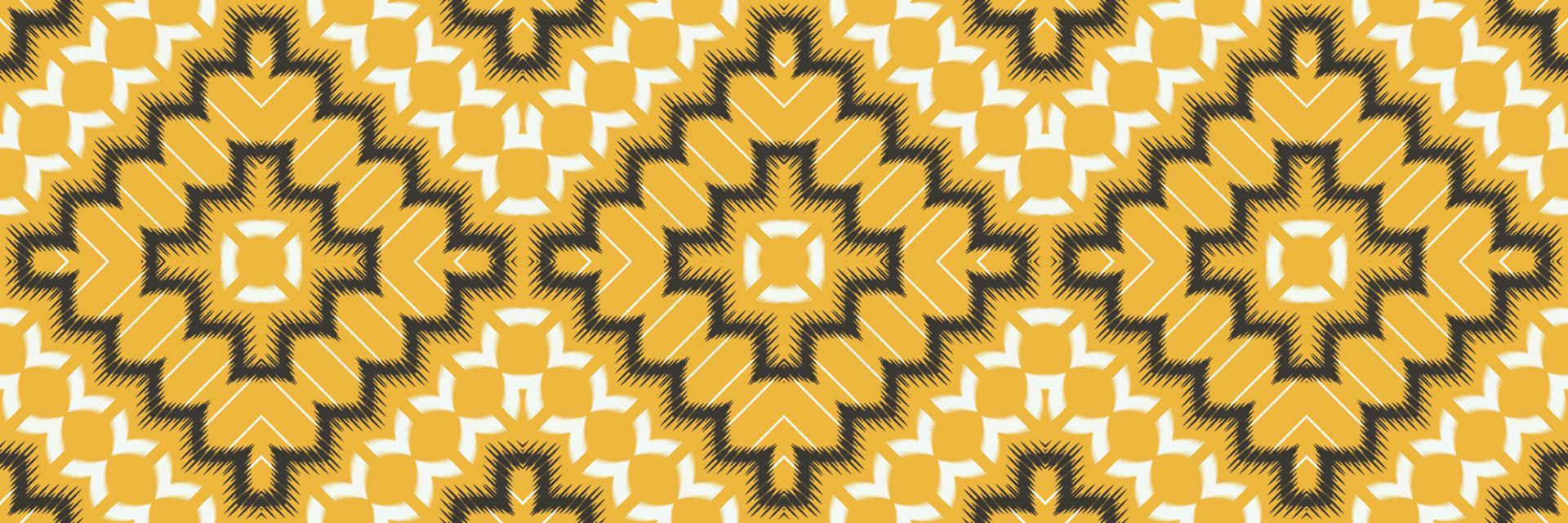 Ethnic ikat stripes batik textile seamless pattern digital vector design for Print saree Kurti Borneo Fabric border brush symbols swatches designer