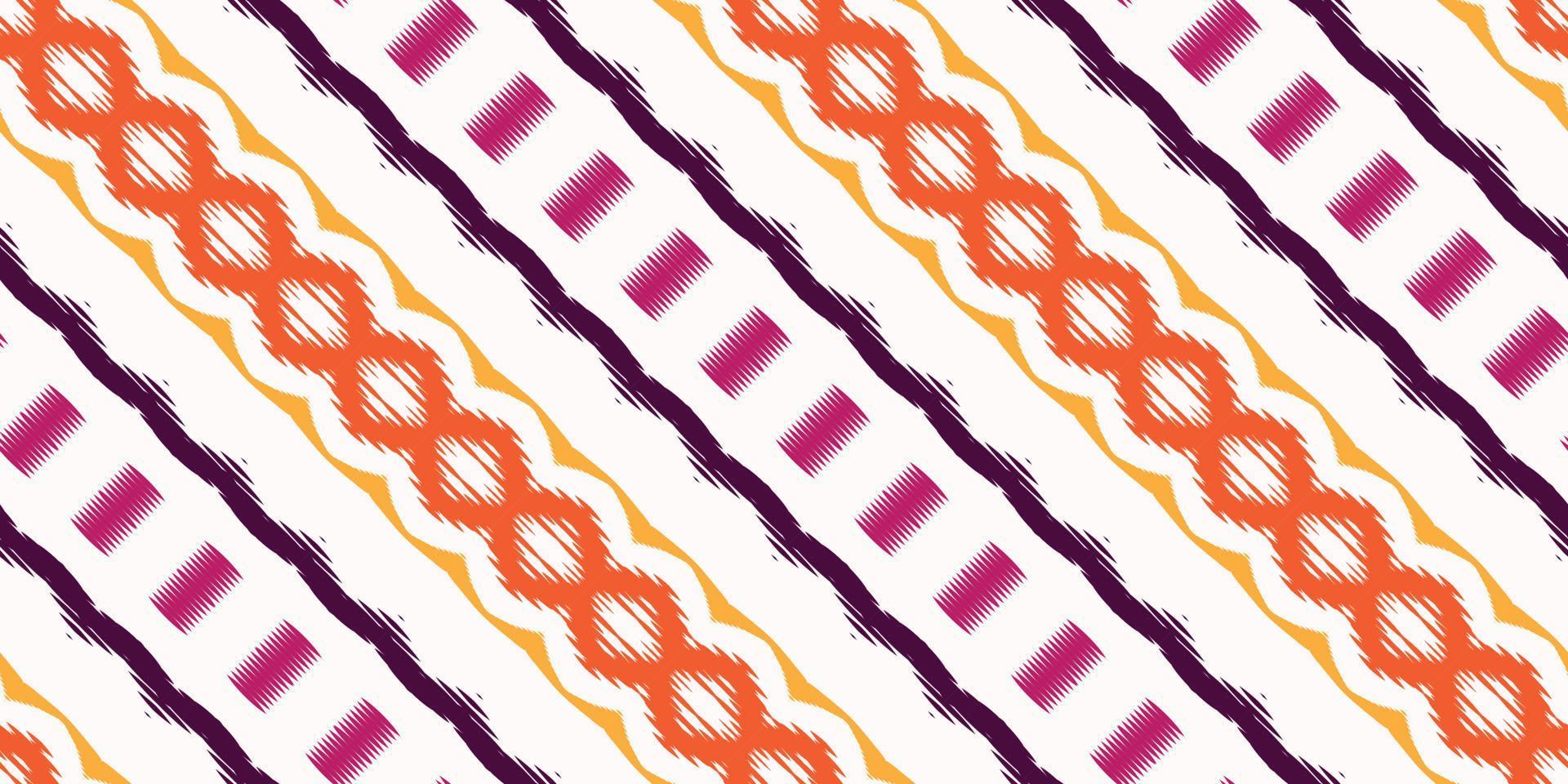 Batik Textile Ethnic ikat flower seamless pattern digital vector design for Print saree Kurti Borneo Fabric border brush symbols swatches cotton