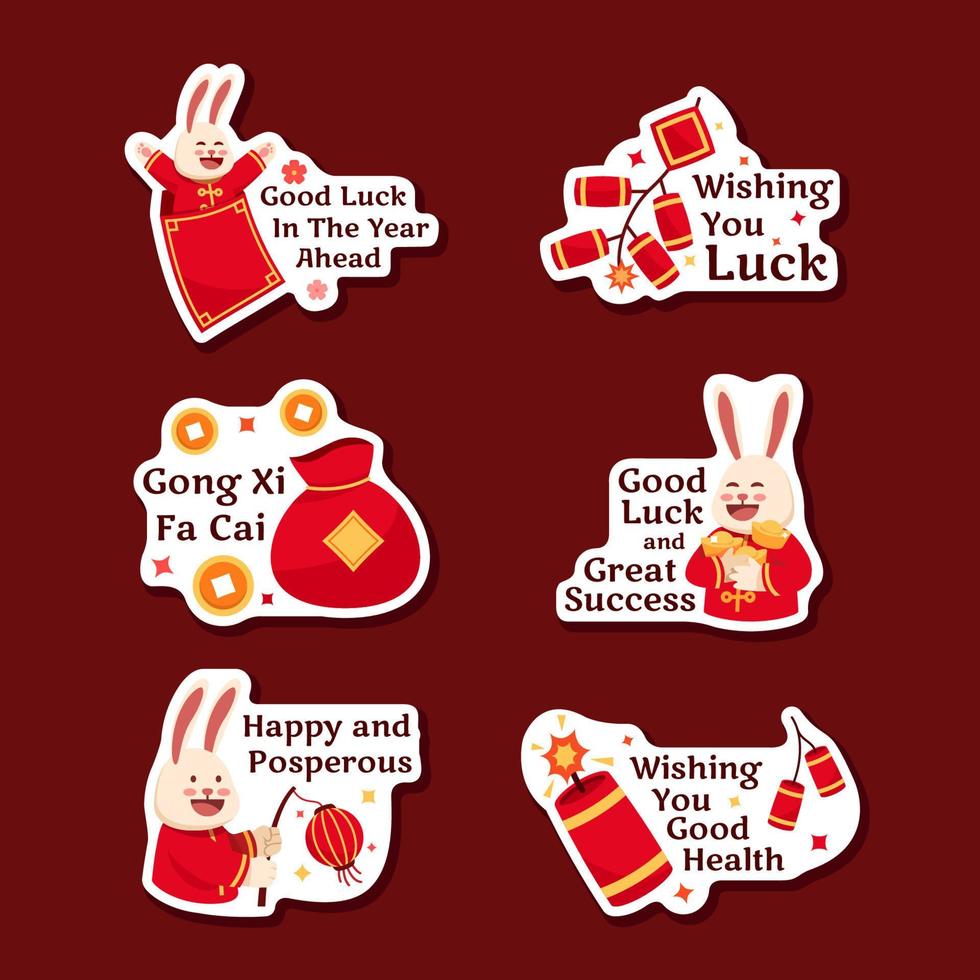 Chinese New Year Greetings Chat vector