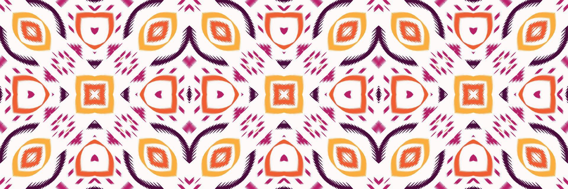 batik textil étnico ikat flor de patrones sin fisuras diseño de vector digital para imprimir saree kurti borneo borde de tela símbolos de pincel muestras de algodón