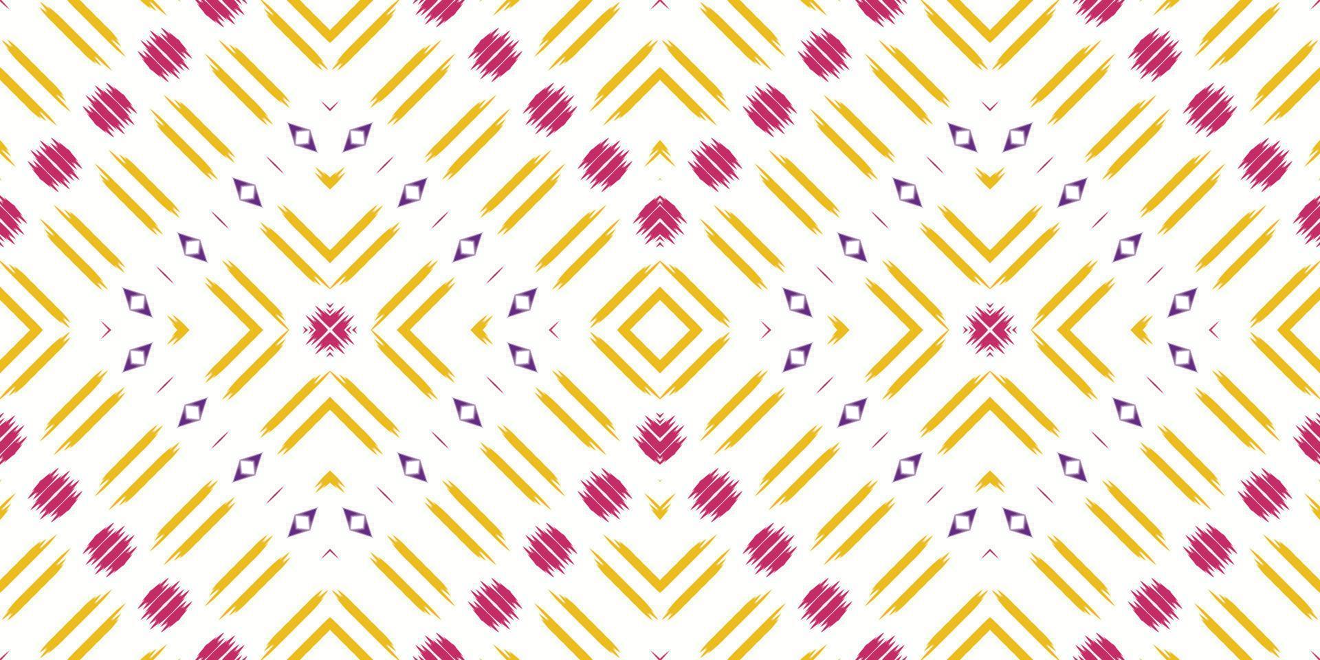 motivo textil batik ikat flor patrón sin costuras diseño vectorial digital para imprimir saree kurti borneo borde de tela símbolos de pincel muestras de algodón vector