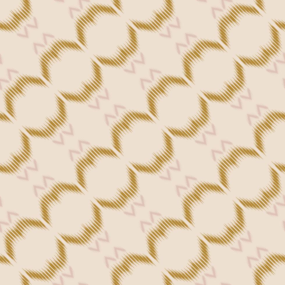 motivo textil batik ikat damasco patrón sin costuras diseño vectorial digital para imprimir saree kurti borneo borde de tela símbolos de pincel muestras de algodón vector