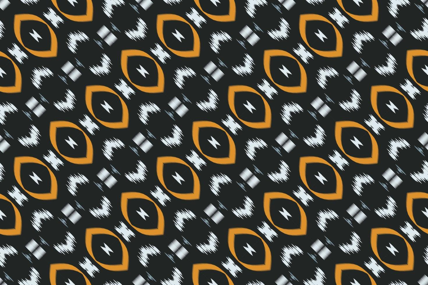 Ethnic ikat print batik textile seamless pattern digital vector design for Print saree Kurti Borneo Fabric border brush symbols swatches designer