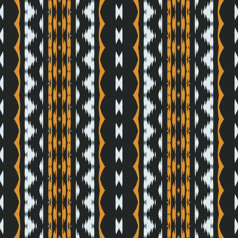 Ethnic ikat print batik textile seamless pattern digital vector design for Print saree Kurti Borneo Fabric border brush symbols swatches designer