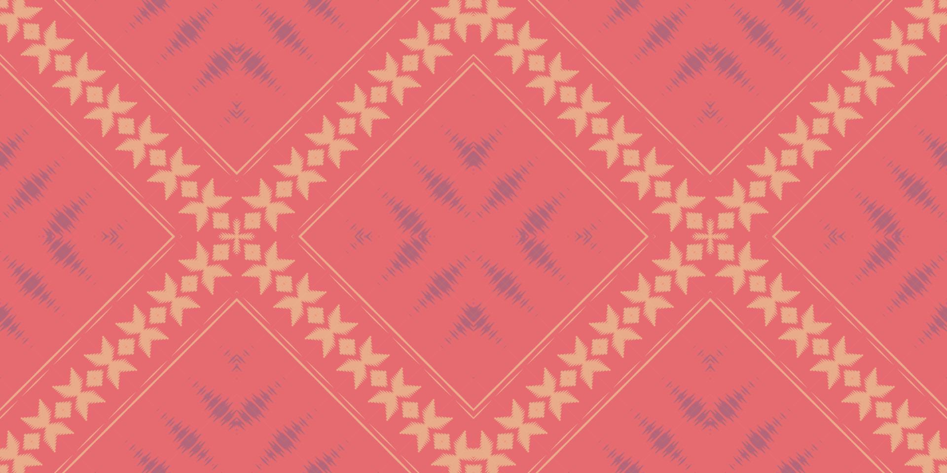 Ethnic ikat fabric batik textile seamless pattern digital vector design for Print saree Kurti Borneo Fabric border brush symbols swatches designer