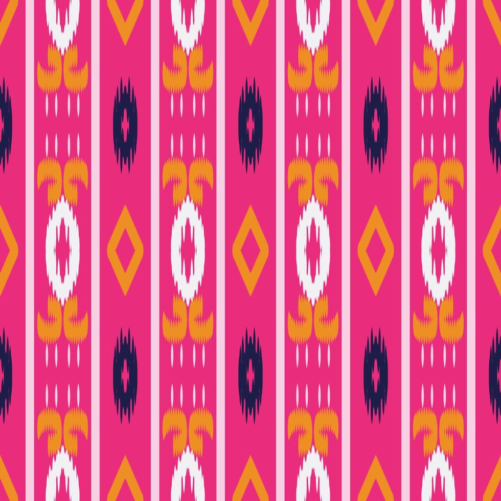 Ethnic ikat vector batik textile seamless pattern digital vector design for Print saree Kurti Borneo Fabric border brush symbols swatches cotton