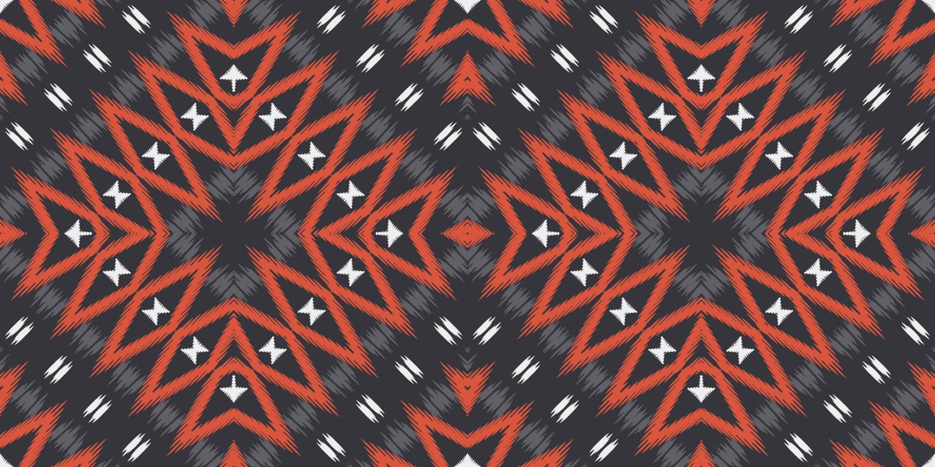 Batik Textile Motif ikat chevron seamless pattern digital vector design for Print saree Kurti Borneo Fabric border brush symbols swatches cotton