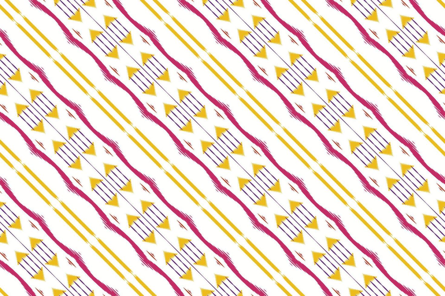 Batik Textile Motif ikat triangle seamless pattern digital vector design for Print saree Kurti Borneo Fabric border brush symbols swatches designer