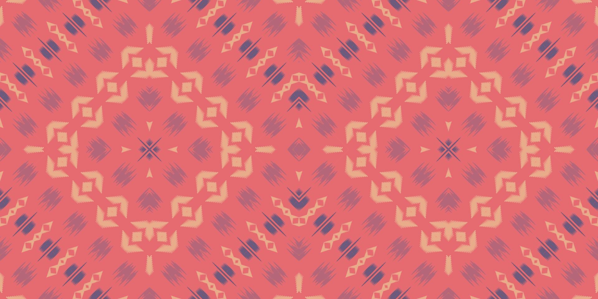 Batik Textile Motif ikat triangle seamless pattern digital vector design for Print saree Kurti Borneo Fabric border brush symbols swatches designer
