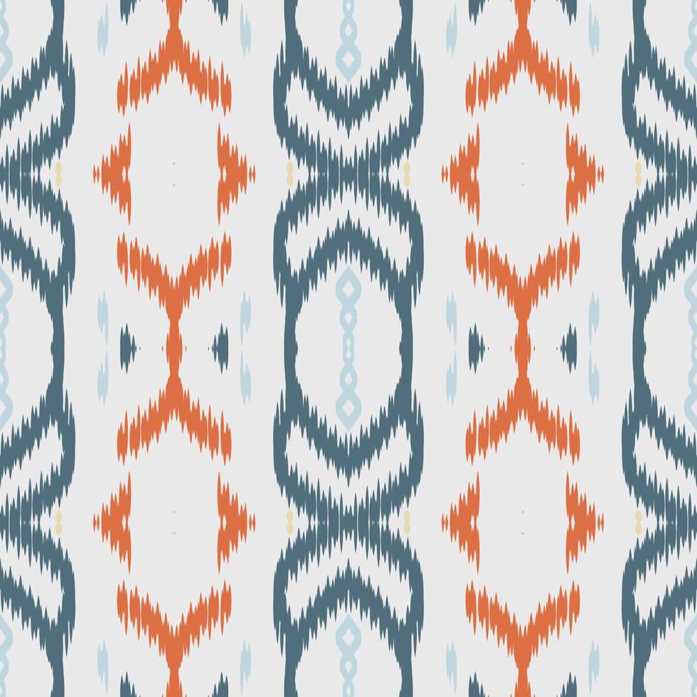 Ikat flowers tribal art Seamless Pattern. Ethnic Geometric Batik Ikkat Digital vector textile Design for Prints Fabric saree Mughal brush symbol Swaths texture Kurti Kurtis Kurtas