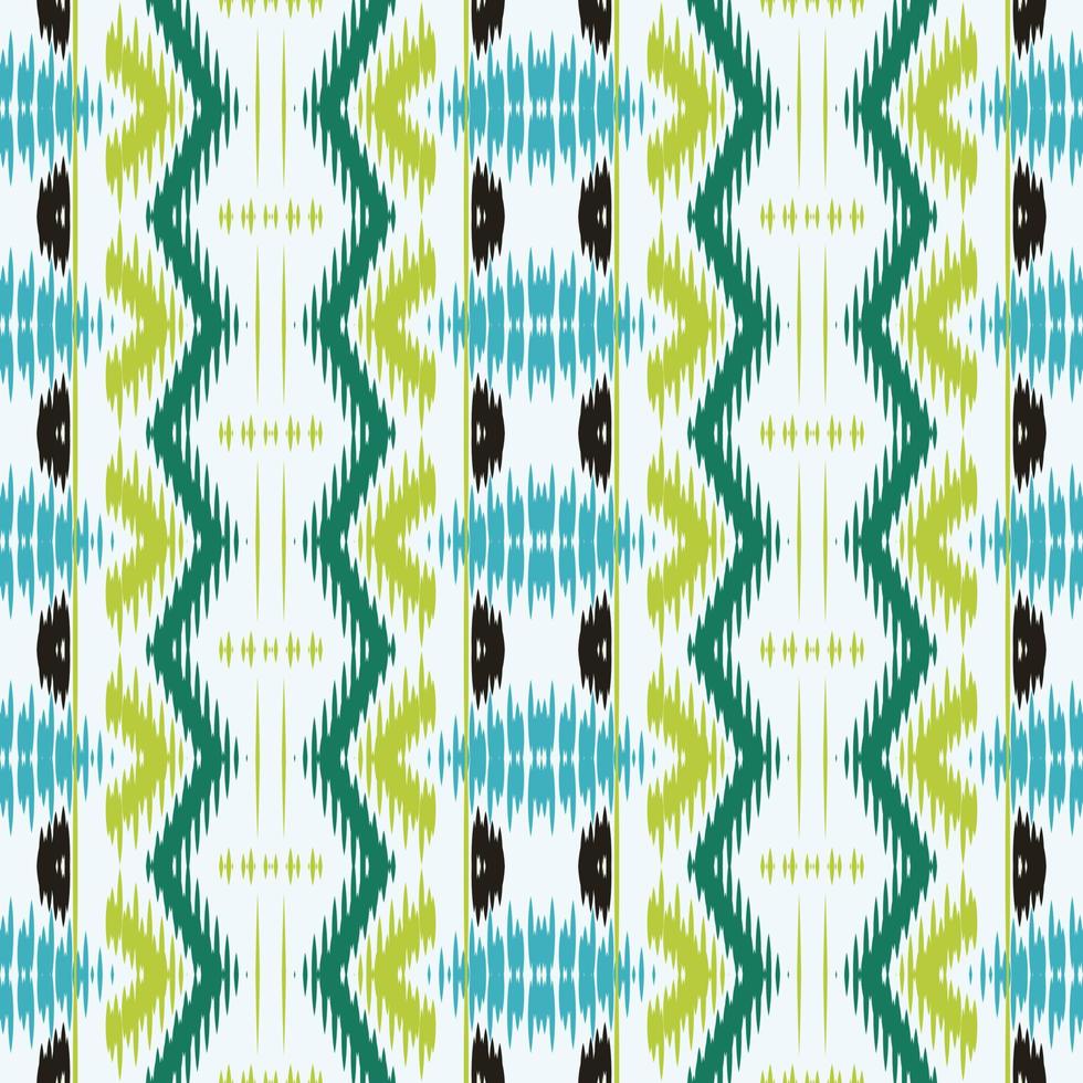 Batik Textile Ethnic ikat stripe seamless pattern digital vector design for Print saree Kurti Borneo Fabric border brush symbols swatches stylish