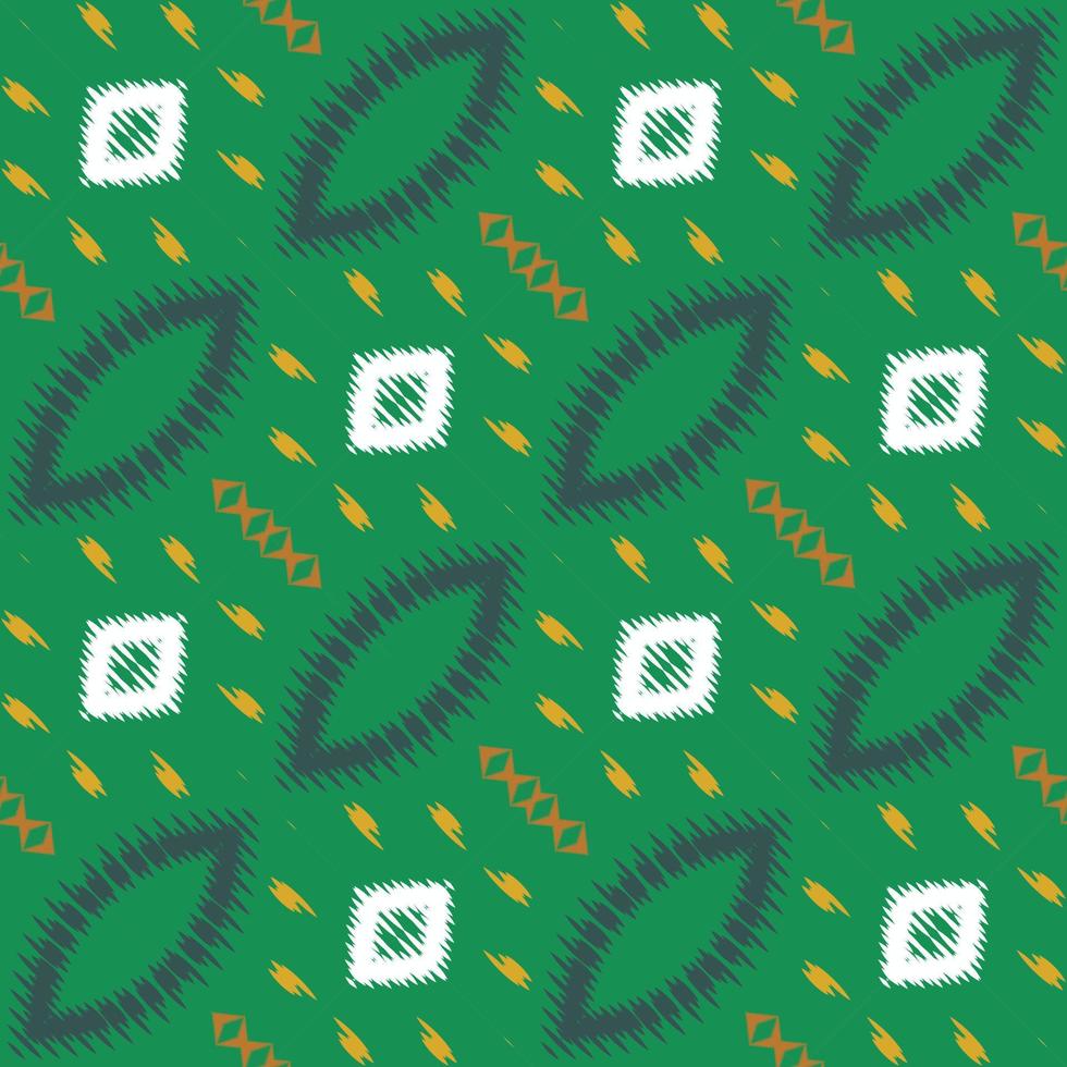 Ethnic ikat triangle batik textile seamless pattern digital vector design for Print saree Kurti Borneo Fabric border brush symbols swatches designer