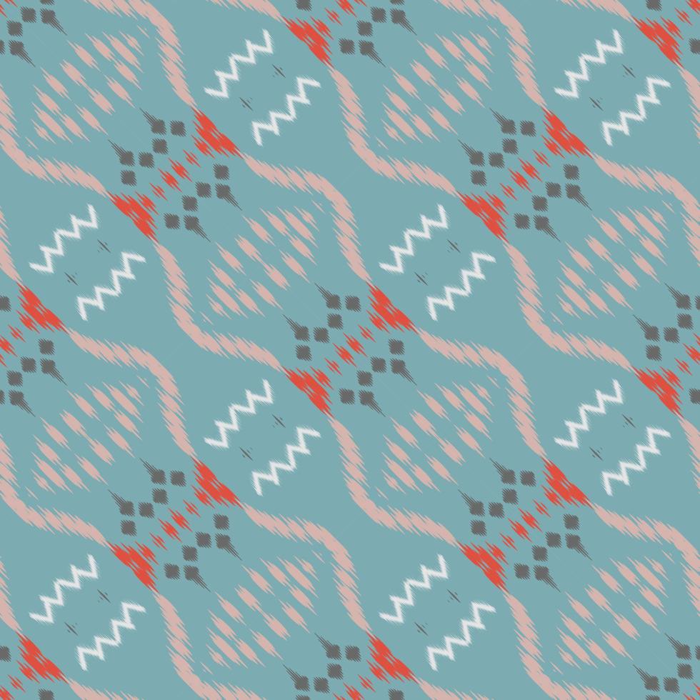 Ethnic ikat stripes batik textile seamless pattern digital vector design for Print saree Kurti Borneo Fabric border brush symbols swatches designer
