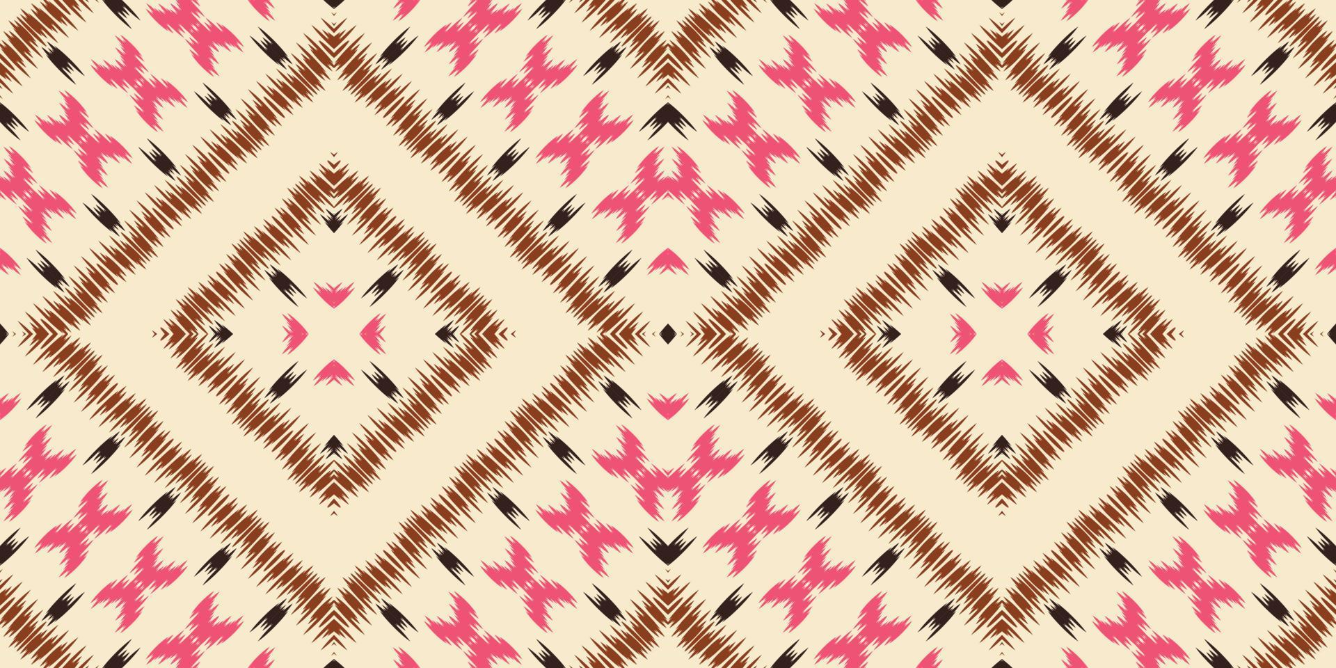 Batik Textile ikat vector seamless pattern digital vector design for Print saree Kurti Borneo Fabric border brush symbols swatches designer