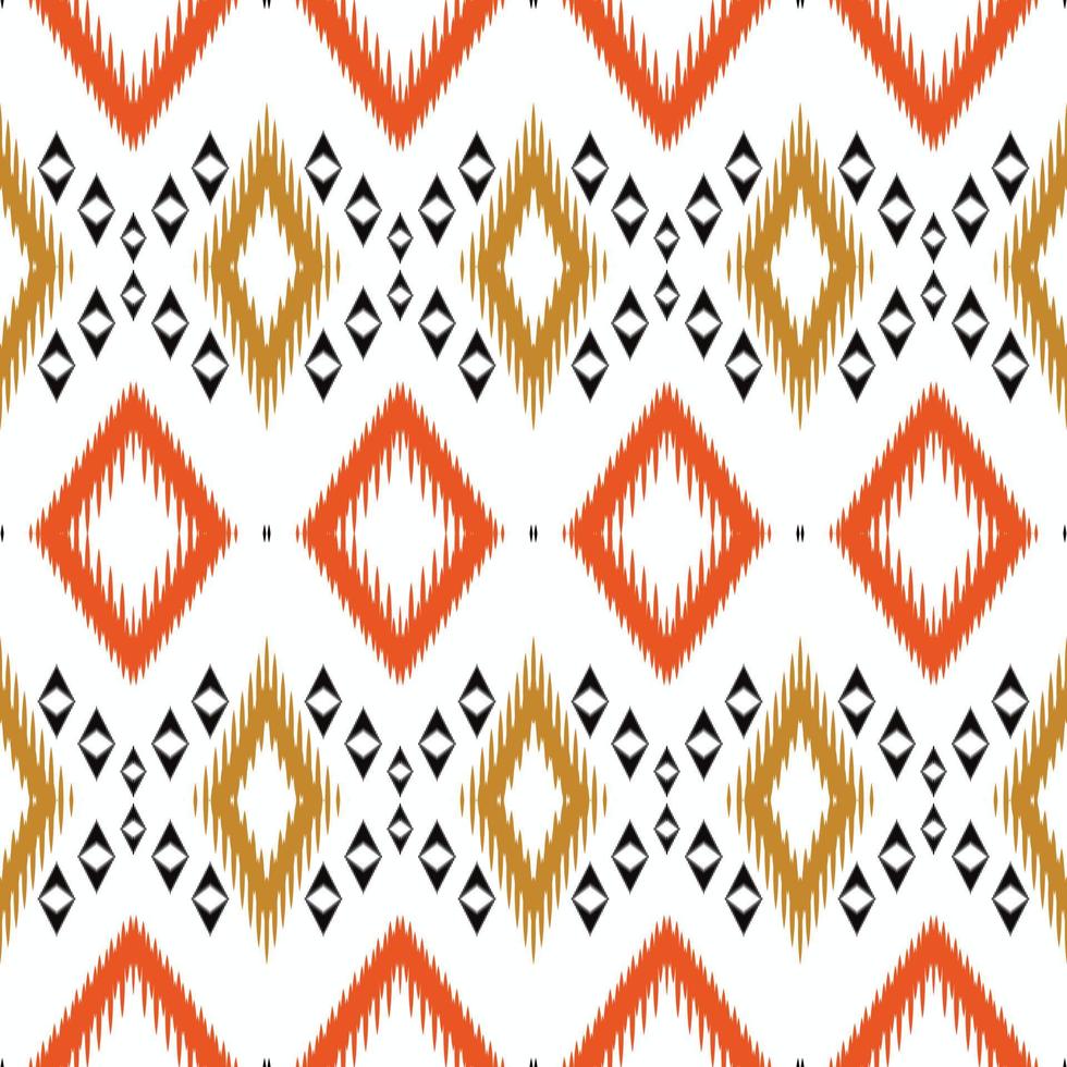 motivo ikat imprime patrón sin costuras diseño de vector digital para imprimir saree kurti borneo borde de tela símbolos de pincel muestras ropa de fiesta