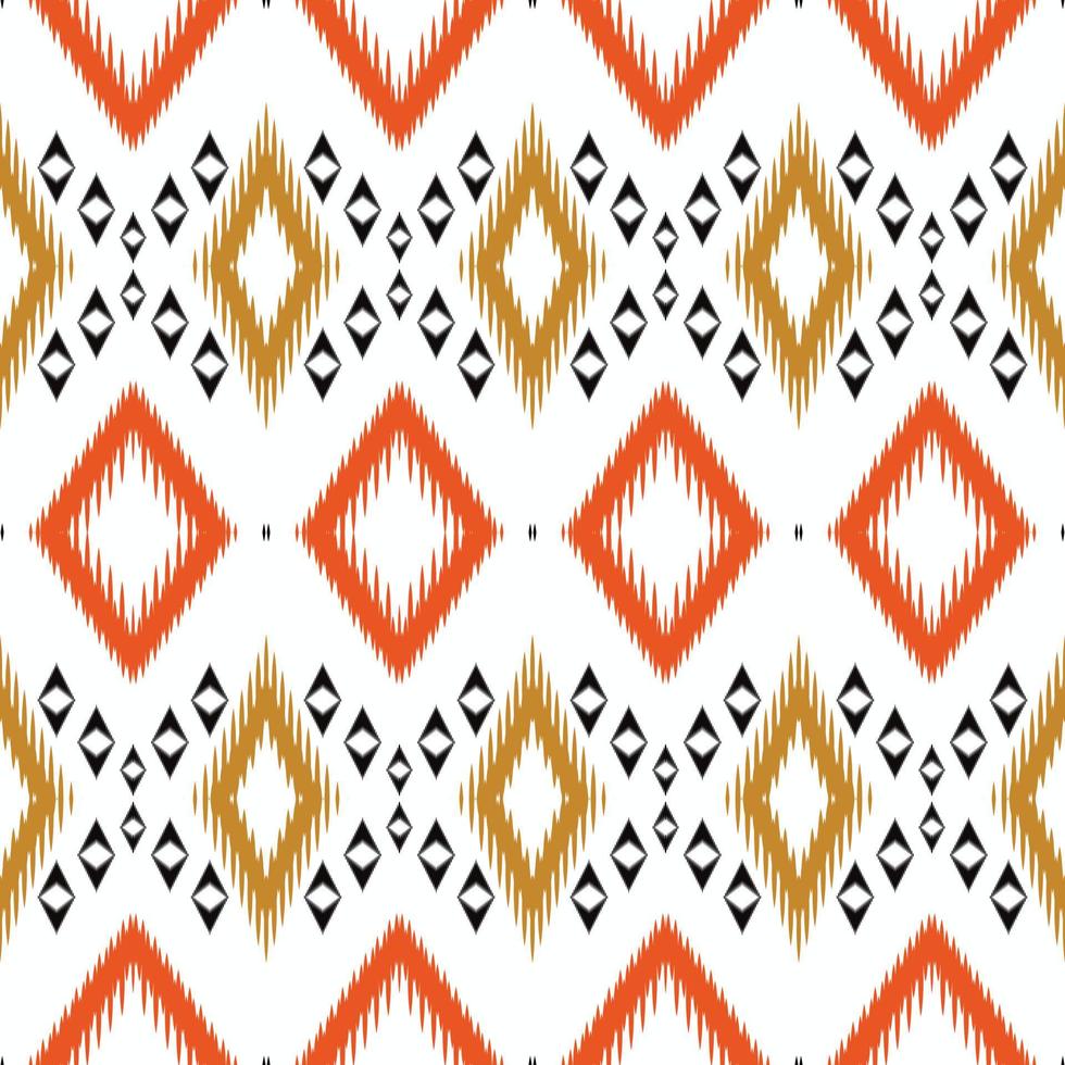 Motif ikat prints seamless pattern digital vector design for Print saree Kurti Borneo Fabric border brush symbols swatches party wear
