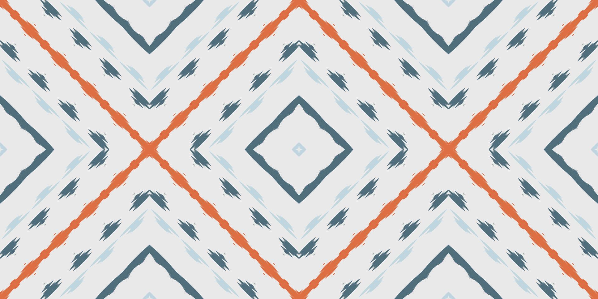 Motif ikat texture batik textile seamless pattern digital vector design for Print saree Kurti Borneo Fabric border brush symbols swatches designer