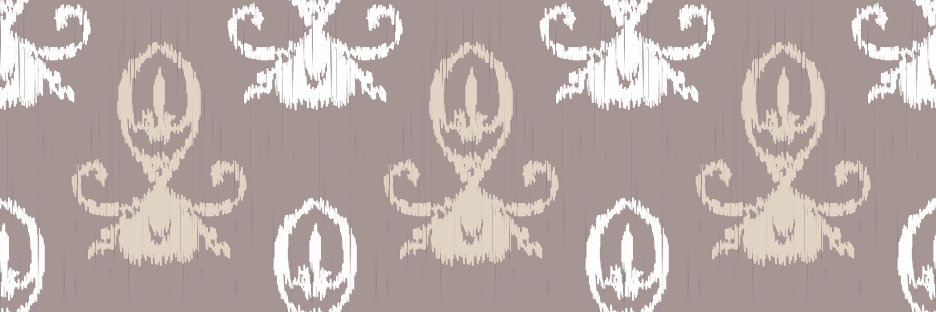Ikat Damask Scandinavian embroidery, ikat seamless pattern tribal background, Ethnic nativity Digital textile Asian Design ancient art for Prints Fabric saree Mughal Swaths texture Kurti Kurtis Kurtas vector