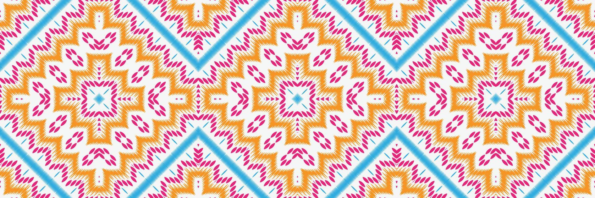 Batik Textile ikat chevron seamless pattern digital vector design for Print saree Kurti Borneo Fabric border brush symbols swatches party wear