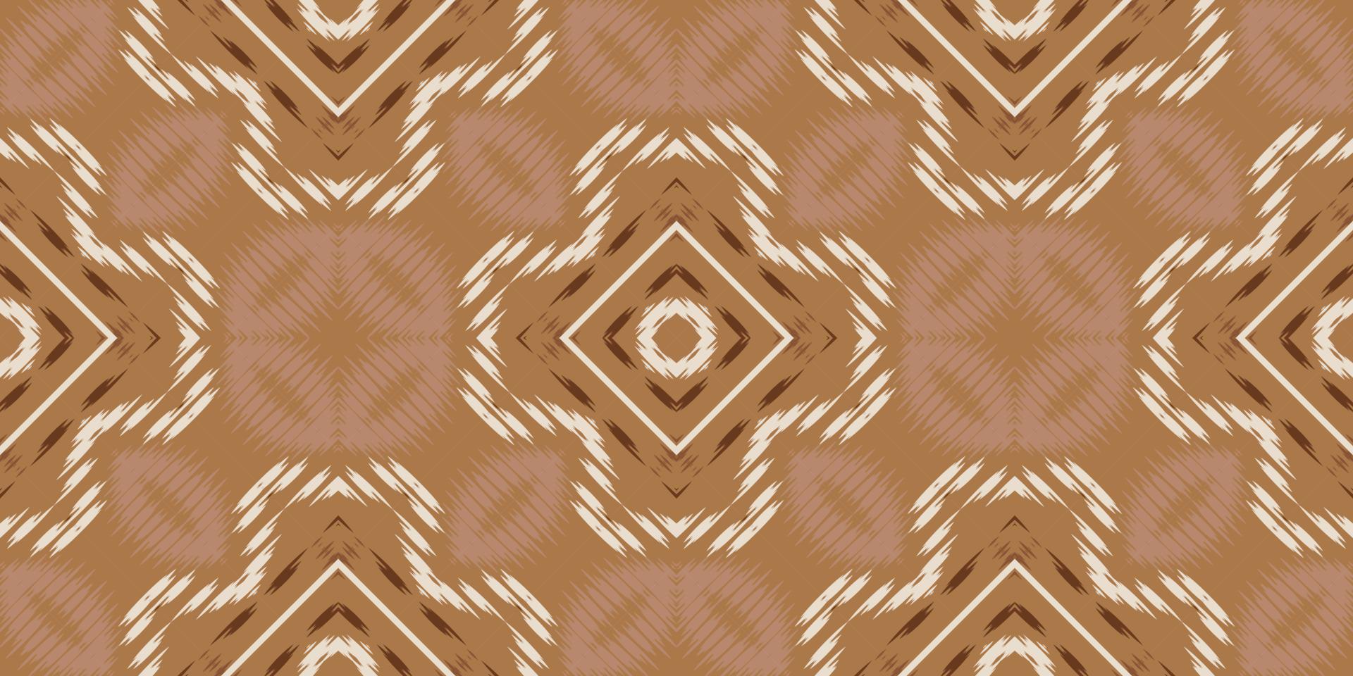 Ethnic ikat frame batik textile seamless pattern digital vector design for Print saree Kurti Borneo Fabric border brush symbols swatches designer