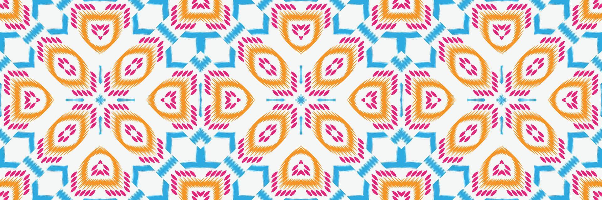 Batik Textile Motif ikat diamond seamless pattern digital vector design for Print saree Kurti Borneo Fabric border brush symbols swatches stylish