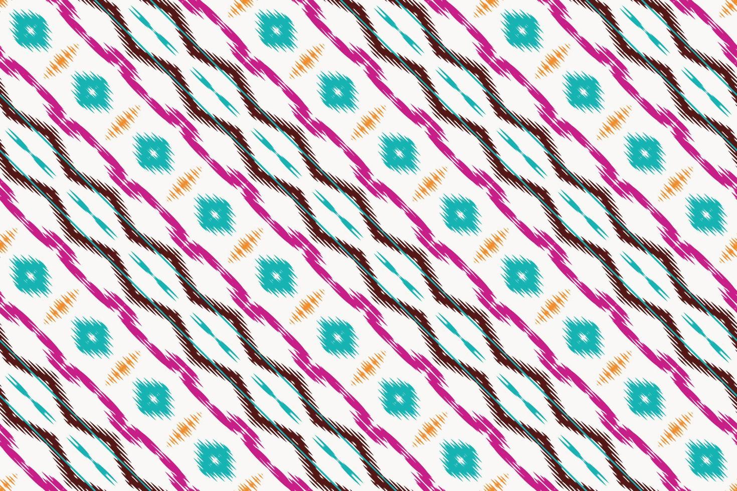 Ethnic ikat vector batik textile seamless pattern digital vector design for Print saree Kurti Borneo Fabric border brush symbols swatches designer