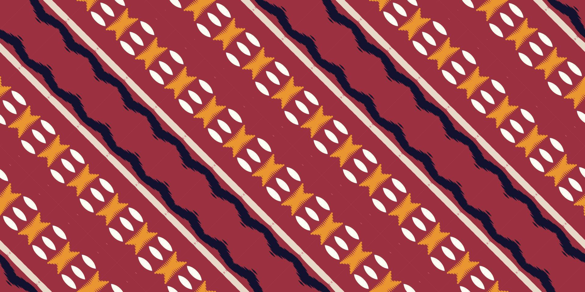 Ikat frame batik textile seamless pattern digital vector design for Print saree Kurti Borneo Fabric border brush symbols swatches designer