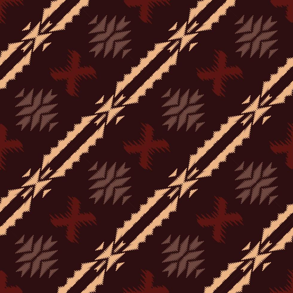 Batik Textile Motif ikat stripe seamless pattern digital vector design for Print saree Kurti Borneo Fabric border brush symbols swatches party wear