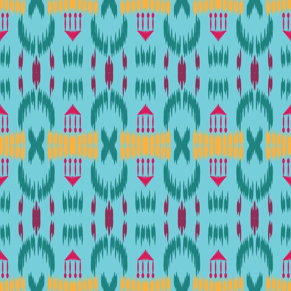 Motif ikat prints seamless pattern digital vector design for Print saree Kurti Borneo Fabric border brush symbols swatches designer