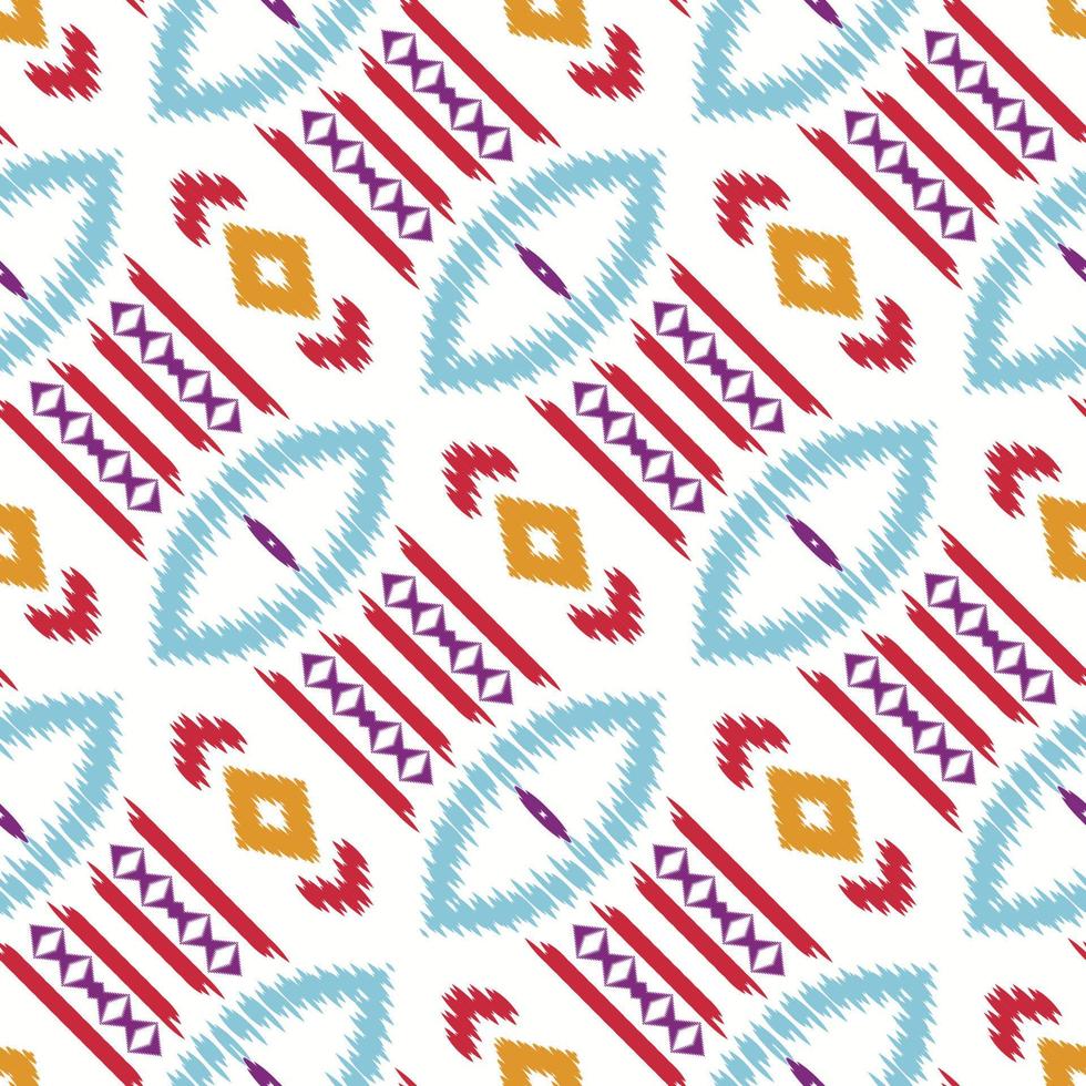 Ikat fabric tribal chevron Seamless Pattern. Ethnic Geometric Ikkat Batik Digital vector textile Design for Prints Fabric saree Mughal brush symbol Swaths texture Kurti Kurtis Kurtas