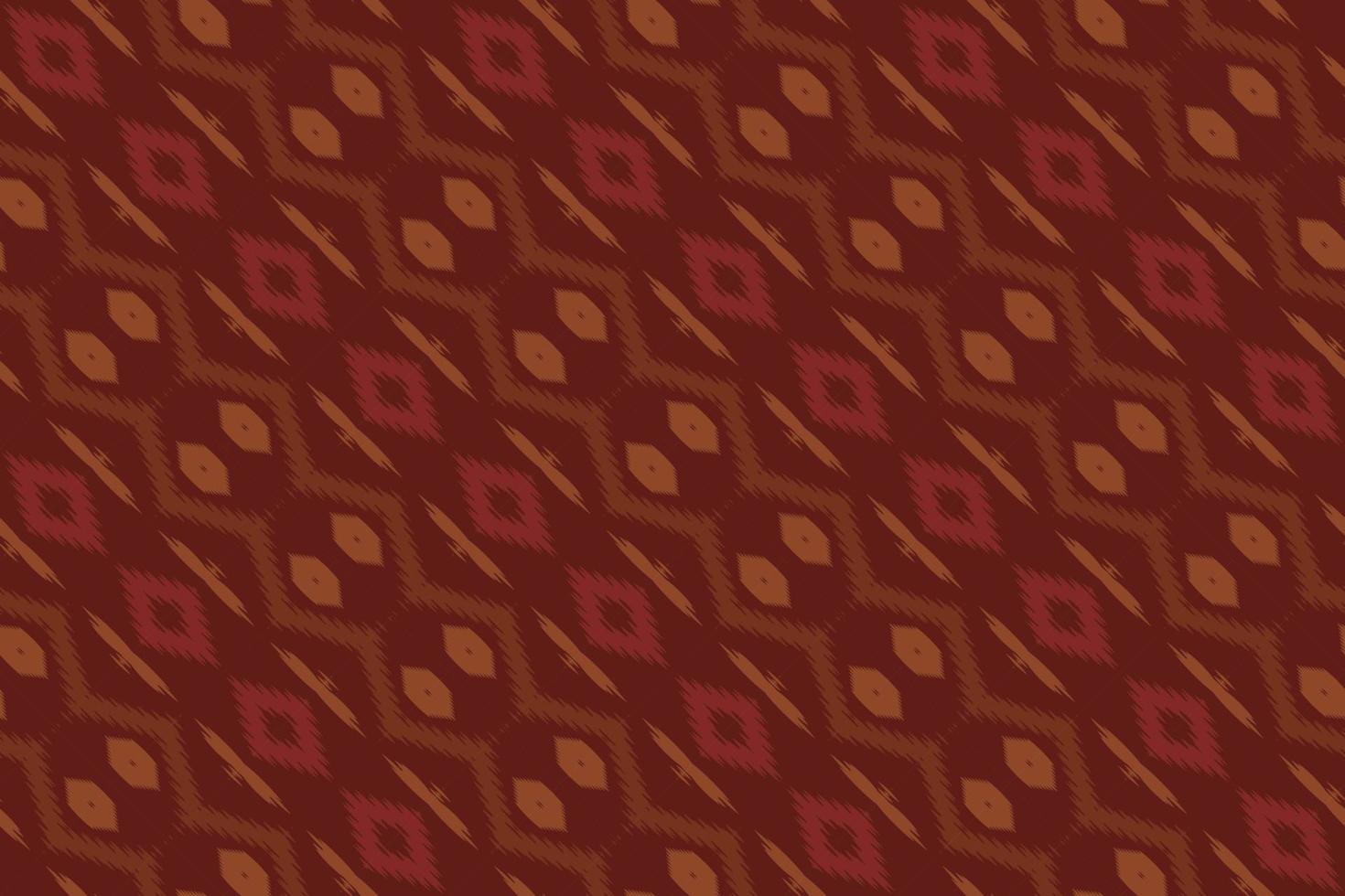 motivo textil batik ikat damasco patrón sin costuras diseño vectorial digital para imprimir saree kurti borneo borde de tela símbolos de pincel muestras de algodón vector