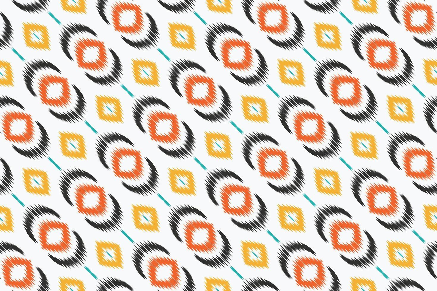 Batik Textile ikat triangle seamless pattern digital vector design for Print saree Kurti Borneo Fabric border brush symbols swatches designer
